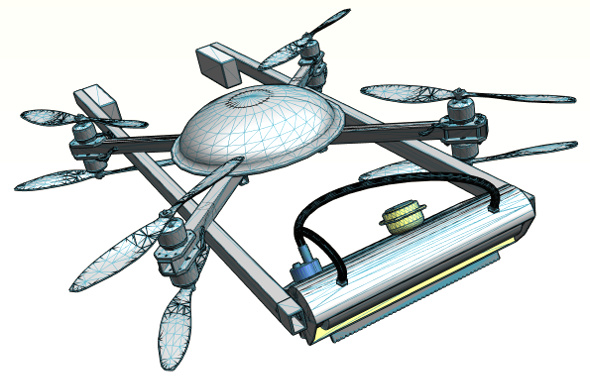 Revolutionizing High-Rise Surface Cleaning & Decontamination,Disinfection Drone - Image 2